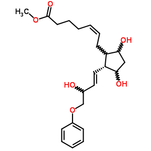 (Z)-7-[(1r)-3α,5α-dihydroxy-2β-[(e,r)-4-phenoxy-3-hydroxy-1-butenyl ]cyclopentan-1α-yl ]-5-heptenoic acid methyl ester Structure,54348-08-2Structure