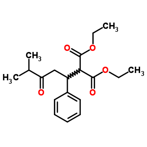 Diethyl 2-(4-methyl-3-oxo-1-phenyl-pentyl)propanedioate Structure,5435-09-6Structure