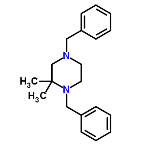 1,4-Dibenzyl-2,2-dimethyl-piperazine Structure,5435-12-1Structure