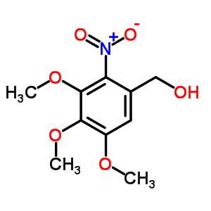 Benzenemethanol, 3,4,5-trimethoxy-2-nitro- Structure,5435-28-9Structure