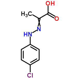 2-[(4-Chlorophenyl)hydrazinylidene]propanoic acid Structure,5436-18-0Structure