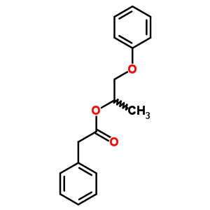 Benzeneacetic acid,1-methyl-2-phenoxyethyl ester Structure,5436-56-6Structure