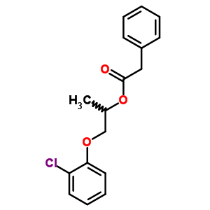 Benzeneacetic acid,2-(2-chlorophenoxy)-1-methylethyl ester Structure,5436-57-7Structure