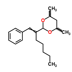 1,3-Dioxane,4,6-dimethyl-2-[1-(phenylmethylene)hexyl]- Structure,5436-90-8Structure