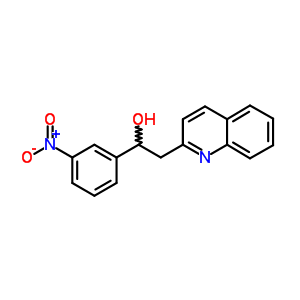 2-Quinolineethanol, a-(3-nitrophenyl)- Structure,5437-26-3Structure