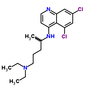 N-(5,7-dichloroquinolin-4-yl)-n,n-diethyl-pentane-1,4-diamine Structure,5437-27-4Structure