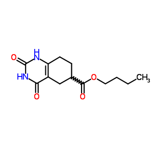 6-Quinazolinecarboxylicacid, 1,2,3,4,5,6,7,8-octahydro-2,4-dioxo-, butyl ester Structure,5437-56-9Structure