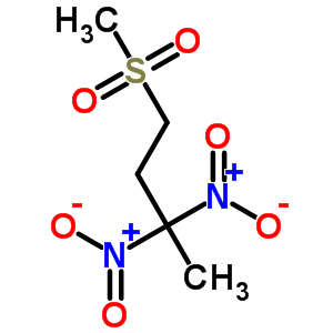 Butane,1-(methylsulfonyl)-3,3-dinitro- Structure,5437-69-4Structure