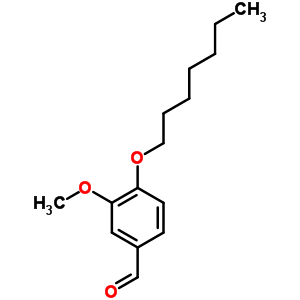 4-Heptoxy-3-methoxy-benzaldehyde Structure,5438-59-5Structure