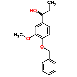 1-(3-Methoxy-4-phenylmethoxy-phenyl)propan-1-ol Structure,5438-66-4Structure