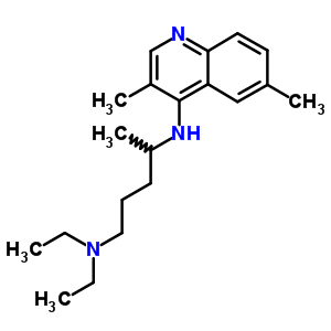 N-(3,6-dimethylquinolin-4-yl)-n,n-diethyl-pentane-1,4-diamine Structure,5438-89-1Structure