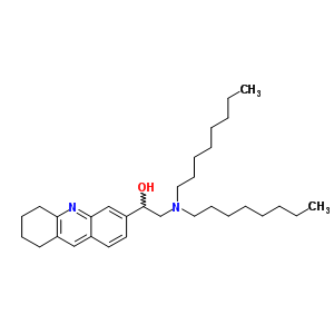 2-(Dioctylamino)-1-(5,6,7,8-tetrahydroacridin-3-yl)ethanol Structure,5438-96-0Structure