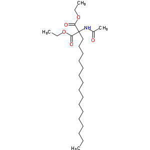 Diethyl 2-acetamido-2-hexadecyl-propanedioate Structure,5440-61-9Structure