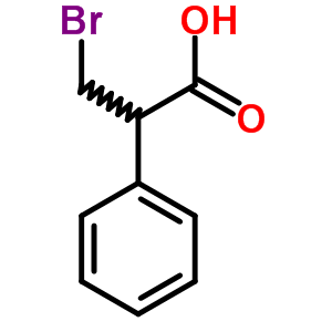 3-Bromo-2-phenyl-propanoic acid Structure,5441-68-9Structure