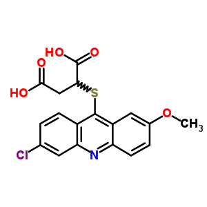 Butanedioic acid,2-[(6-chloro-2-methoxy-9-acridinyl)thio]- Structure,5442-51-3Structure