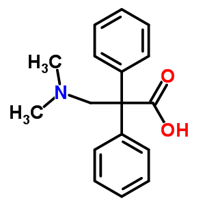 Benzeneacetic acid, a-[(dimethylamino)methyl]-a-phenyl- Structure,5442-89-7Structure