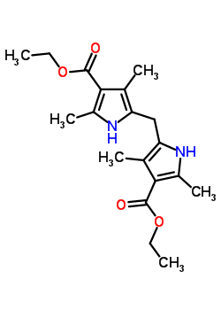 Ethyl 5-[(4-ethoxycarbonyl-3,5-dimethyl-1h-pyrrol-2-yl)methyl]-2,4-dimethyl-1h-pyrrole-3-carboxylate Structure,5442-92-2Structure