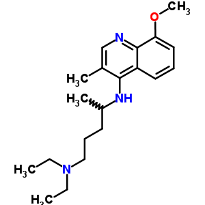 N,n-diethyl-n-(8-methoxy-3-methyl-quinolin-4-yl)pentane-1,4-diamine Structure,5442-95-5Structure