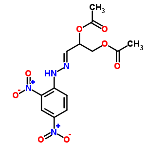 2,3-Di-o-acetylglyceroaldehyde-2,4-dinitrophenylhydrazone Structure,54420-09-6Structure