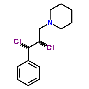 1-(2,3-Dichloro-3-phenyl-propyl)piperidine Structure,5443-54-9Structure