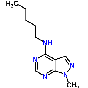 1H-pyrazolo[3,4-d]pyrimidin-4-amine,1-methyl-n-pentyl- Structure,5444-51-9Structure