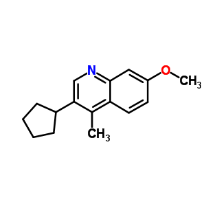 3-Cyclopentyl-7-methoxy-4-methyl-quinoline Structure,5444-95-1Structure