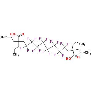 1H,1h,10h,10h-perfluorodecan-1,10-diyl bis (2-propylpentanoate) Structure,544446-07-3Structure