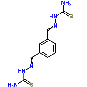 [[3-[(Carbamothioylhydrazinylidene)methyl]phenyl]methylideneamino]thiourea Structure,5445-15-8Structure