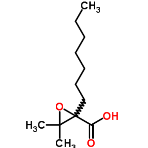 2-Heptyl-3,3-dimethyl-oxirane-2-carboxylic acid Structure,5445-39-6Structure