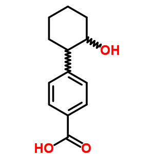 Benzoic acid,4-(2-hydroxycyclohexyl)- Structure,5445-91-0Structure