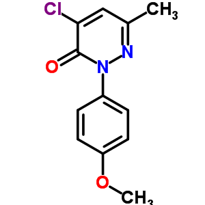 4-Chloro-2-(4-methoxyphenyl)-6-methyl-3(2h)-pyridazinone Structure,5446-08-2Structure