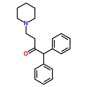 2-Butanone,1,1-diphenyl-4-(1-piperidinyl)-, hydrochloride Structure,5446-73-1Structure