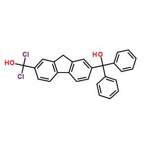 9H-fluorene-2,7-dimethanol,a2,a2-dichloro-a7,a7-diphenyl- Structure,5448-08-8Structure