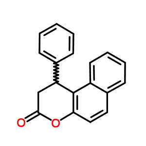 3H-naphtho[2,1-b]pyran-3-one, 1,2-dihydro-1-phenyl- Structure,5448-11-3Structure