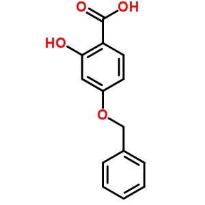 Benzoicacid, 2-hydroxy-4-(phenylmethoxy)- Structure,5448-45-3Structure