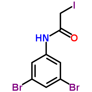 Acetamide,n-(3,5-dibromophenyl)-2-iodo- Structure,5448-50-0Structure