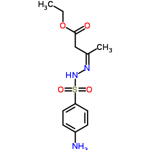 Butanoic acid,3-[2-[(4-aminophenyl)sulfonyl]hydrazinylidene]-, ethyl ester Structure,5448-67-9Structure