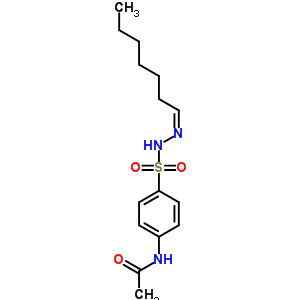 Benzenesulfonic acid,4-(acetylamino)-, 2-heptylidenehydrazide Structure,5448-89-5Structure