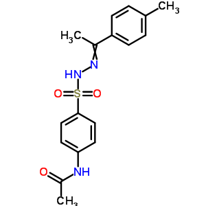 Benzenesulfonic acid,4-(acetylamino)-, 2-[1-(4-methylphenyl)ethylidene]hydrazide Structure,5448-96-4Structure