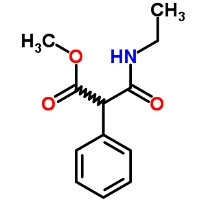 Benzeneacetic acid, a-[(ethylamino)carbonyl]-, methylester Structure,5449-17-2Structure