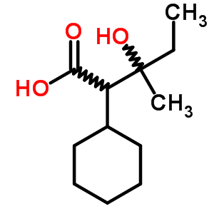 2-Cyclohexyl-3-hydroxy-3-methyl-pentanoic acid Structure,5449-18-3Structure