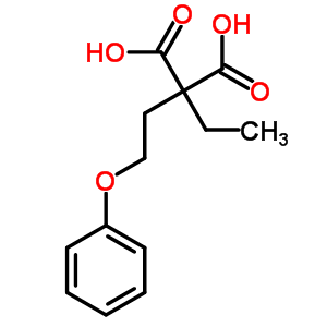 2-Ethyl-2-(2-phenoxyethyl)propanedioic acid Structure,5449-64-9Structure