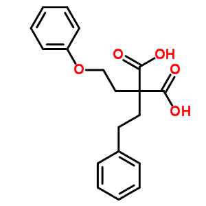 2-Phenethyl-2-(2-phenoxyethyl)propanedioic acid Structure,5449-78-5Structure