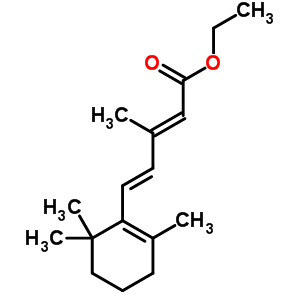 (2E,4e)-3-methyl-5-(2,6,6-trimethyl-1-cyclohexenyl)penta-2,4-dienoic acid ethyl ester Structure,5452-61-9Structure