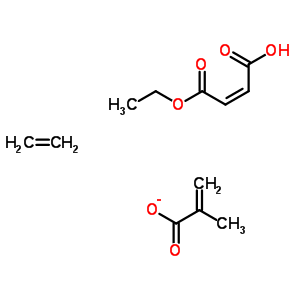 (2Z)-2-butenedioic acid monoethyl ester, polymer with ethene and methyl 2-propenoate Structure,54545-50-5Structure