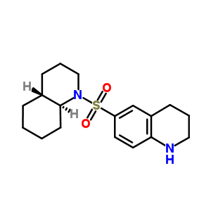 6-[[(4Ar,8as)-3,4,4a,5,6,7,8,8a-octahydro-2h-quinolin-1-yl]sulfonyl]-1,2,3,4-tetrahydroquinoline Structure,5455-90-3Structure