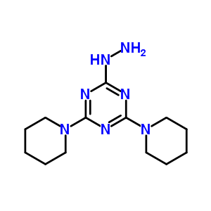 1,3,5-Triazine,2-hydrazinyl-4,6-di-1-piperidinyl- Structure,54589-69-4Structure