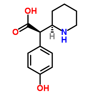 (2R)-2-(4-hydroxyphenyl)-2-[(2r)-piperidin-2-yl]acetic acid Structure,54593-32-7Structure