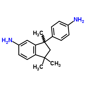 6-Amino-1-(4-aminophenyl)-1,3,3-trimethylindane Structure,54628-90-9Structure