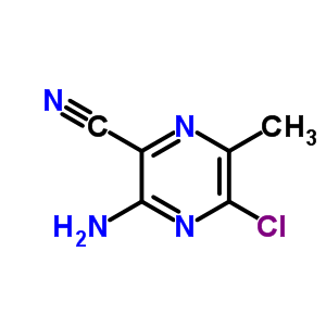 3-Amino-5-chloro-6-methyl-2-pyrazinecarbonitrile Structure,54632-08-5Structure